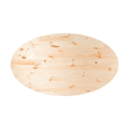 Столешница овальная 28*800*1800 ель, сорт АВ