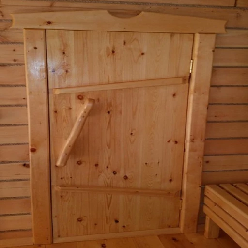 Дверь 40*700*1700 хвоя банная коробка на клиньях
